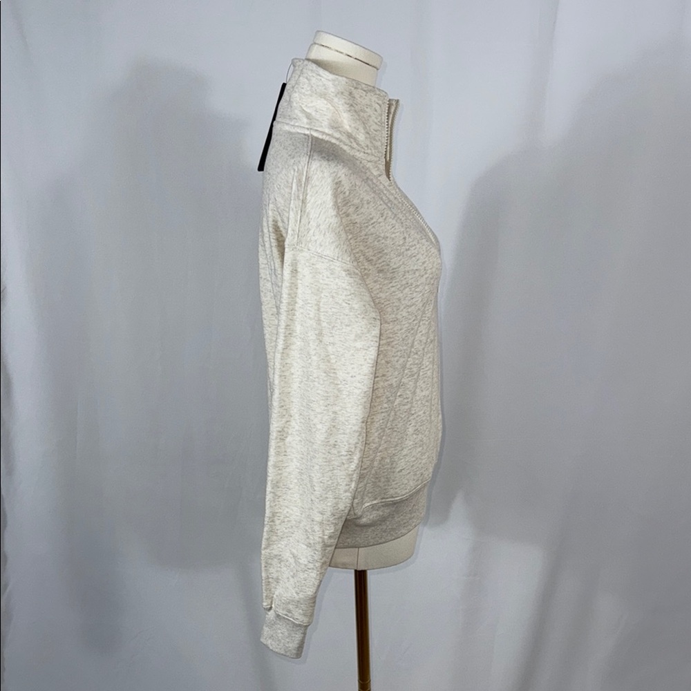 Fabletics Cream Half-Zip Sweatshirt - Picture 4 of 7